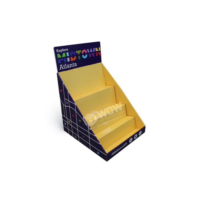 4-Tier Tabletop Sock Display Stand with Small Cardboard Display Stands