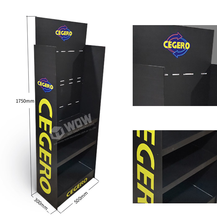 Retail Hanging Plastic Point of Sale Sports Display Rack