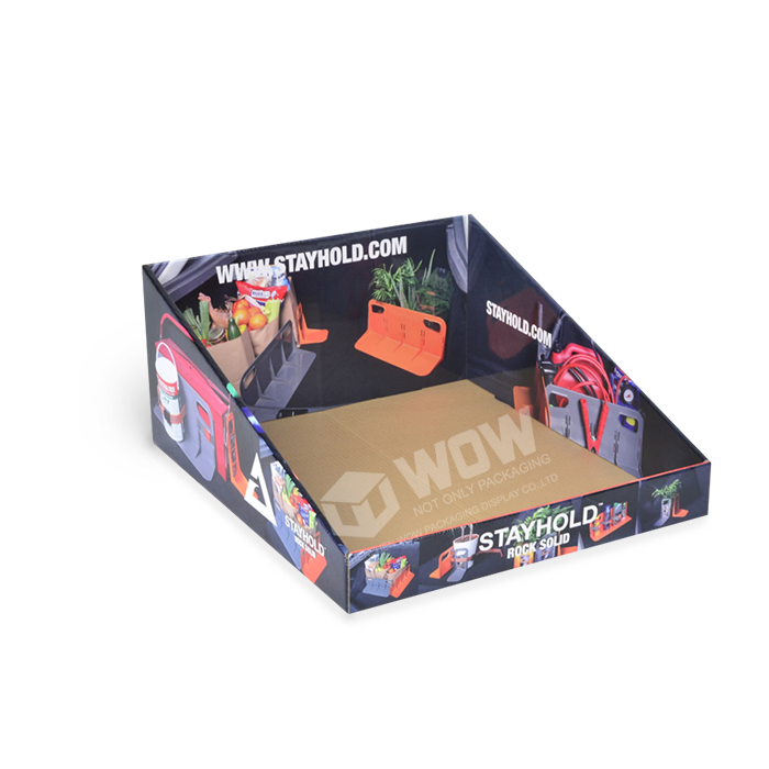 Custom PDQ Trays for Car Accessories Display Rack with Karton Design