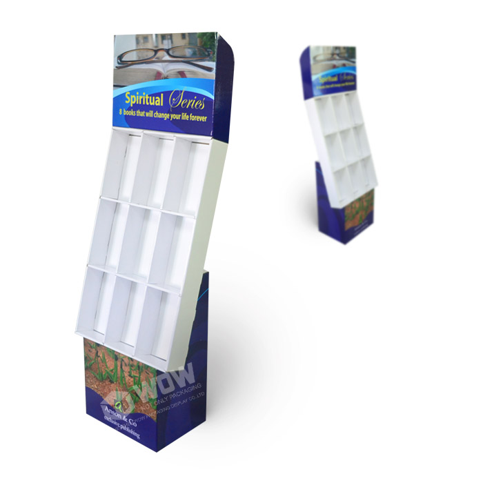 In-Store Point of Purchase Cardboard Tiered Eyeglass Display Rack