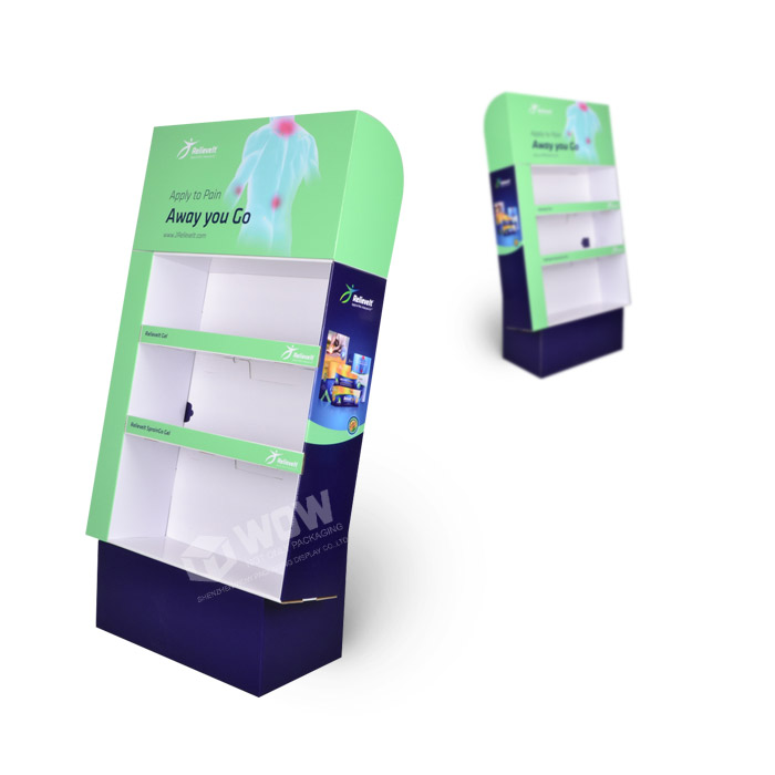 Pharmacy Display Stands with FSDU Unit and Product Display Karton
