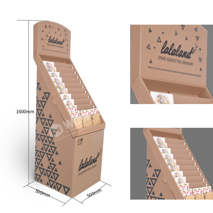 Bespoke Cardboard Greeting Card Stand with Flexo Printing and Custom POS Displays