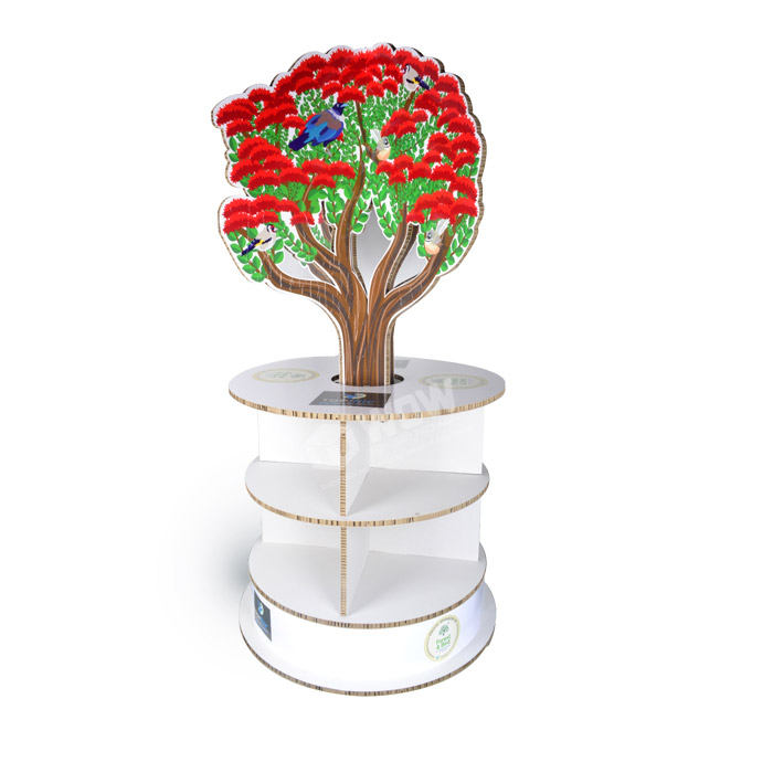 Honeycomb Display Stand for Snacks Display Rack in Retail Shops