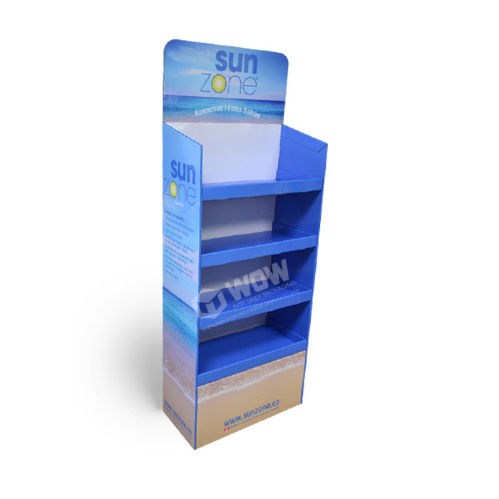 Cardboard Point of Sale Floor Display Stand for Essential Oil Display