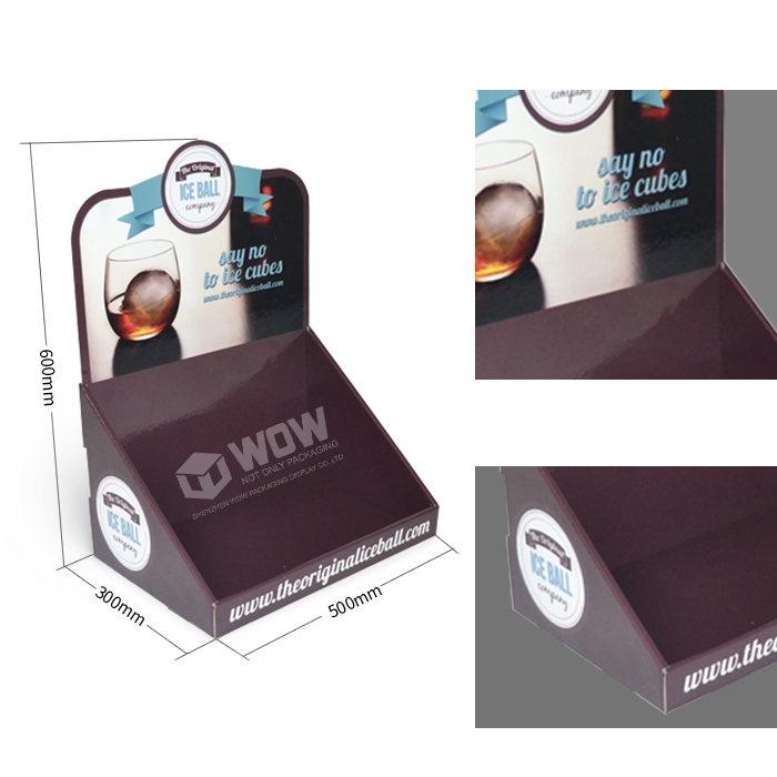 Cardboard Table Display for Wine Bottle with POS Displays