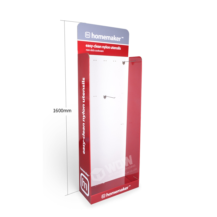 Tool Display Stand Featuring Cardboard Displays with Hooks and POP Display Solutions in Corrugated Design