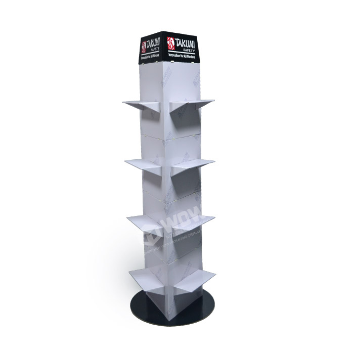 Freestanding Cardboard Shoe Display for POP Store Displays