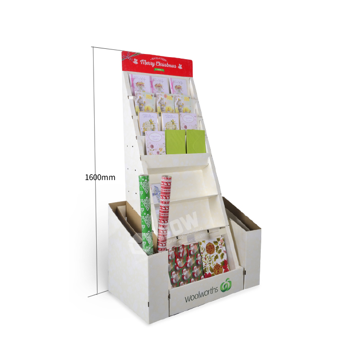 Retail Point of Sale Displays Featuring Floor Standing Card Display Stands and Cardboard Store Display