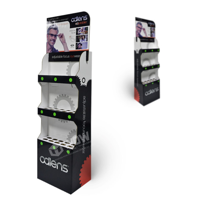 Innovative Eyewear Display Stand with Cardboard Floor Stands