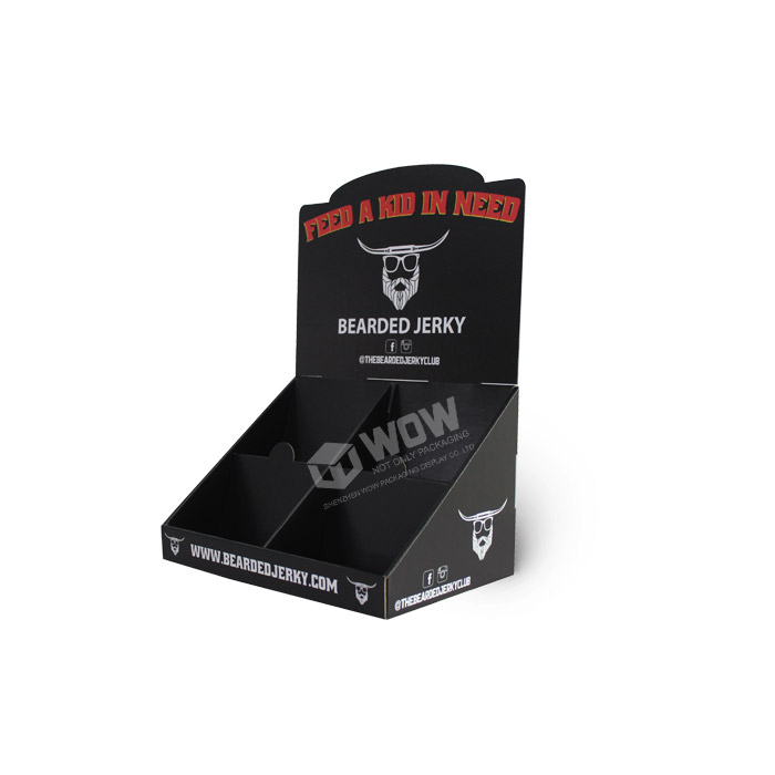 Corrugated PDQ Displays for Beef Jerky Point of Sale Units
