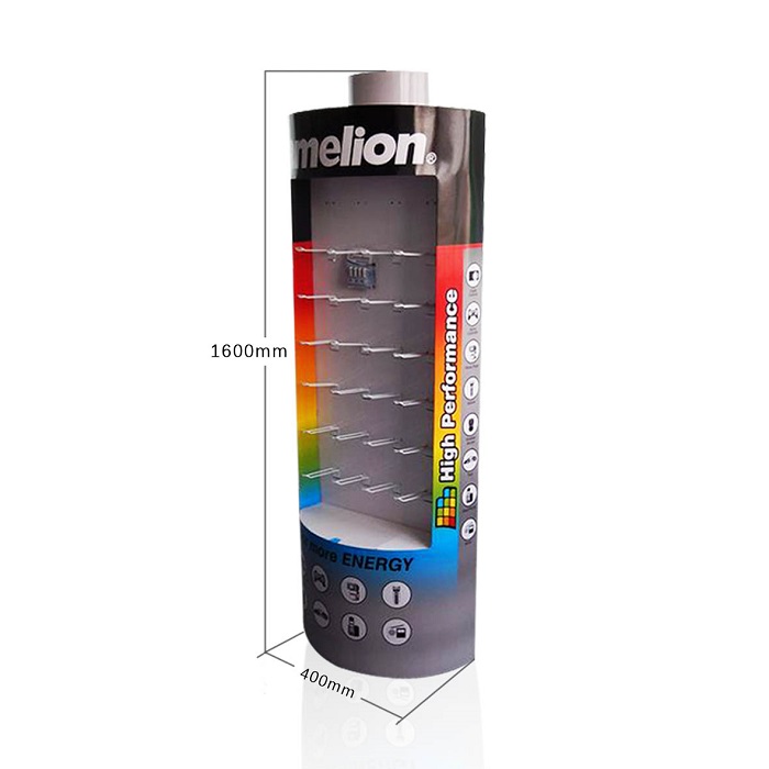 Metal Retail Hanging Display Racks for Batteries