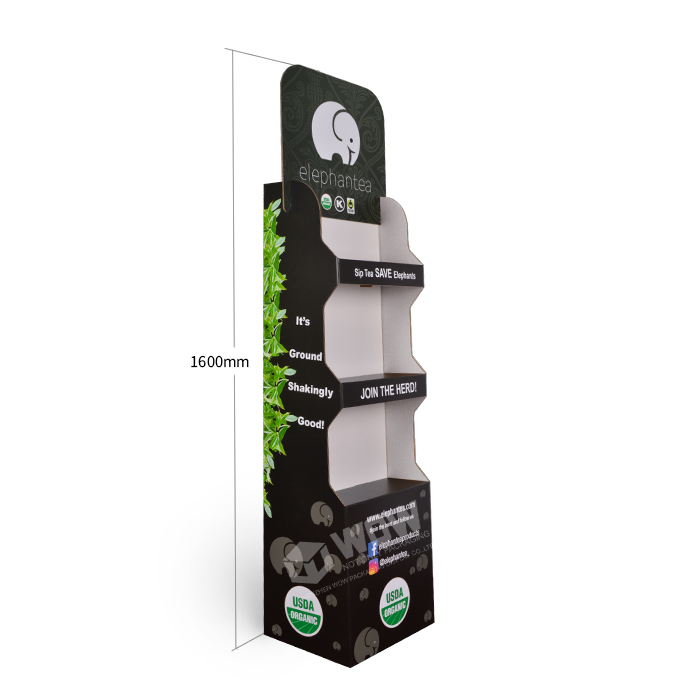 Cardboard Stands Display for Tea Bag Racks Featuring Floor Displays and China Display Racks