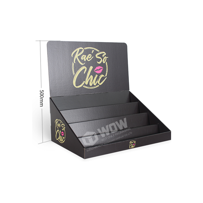 Cardboard Lip Balm Display Featuring 4 Tiers Stand and Cardboard Paper Stand for Retail
