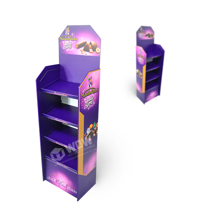 Custom Cardboard Chocolate Bar Display Rack Featuring FSDU Display Units from a Trusted POP Display Supplier