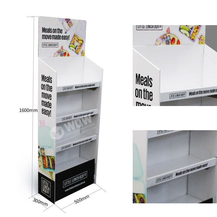 FMCG Display Rack Featuring FSDU Retail Design with Corro Clips and Cardboard Product Display Stands