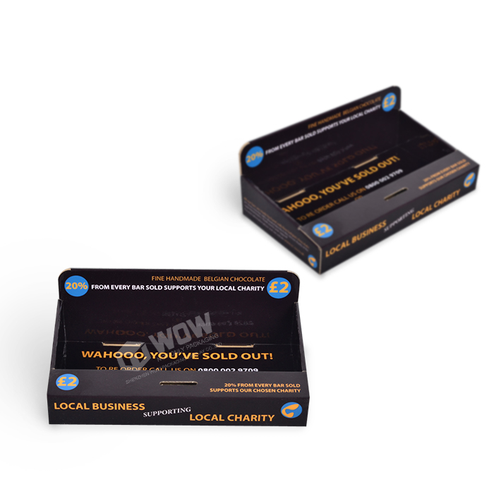 POS Branding Corrugated Chocolate Lollipop Display Boxes