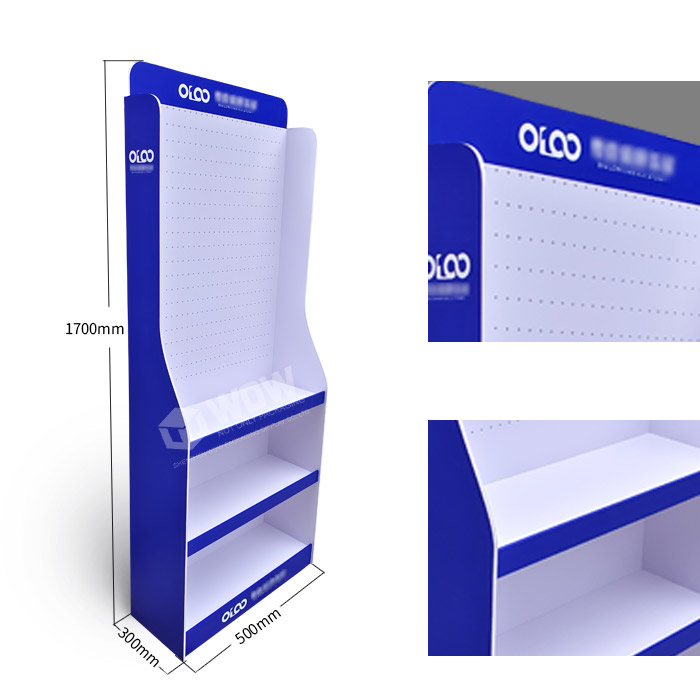 Hanging Mobile Accessories Display Rack with POP Floor Display and PVC Stand