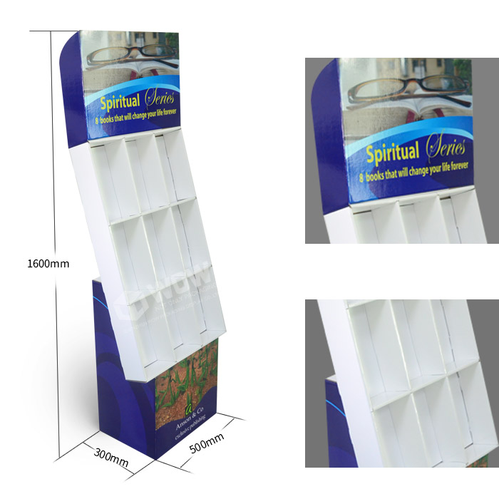 In-Store Point of Purchase Cardboard Tiered Eyeglass Display Rack