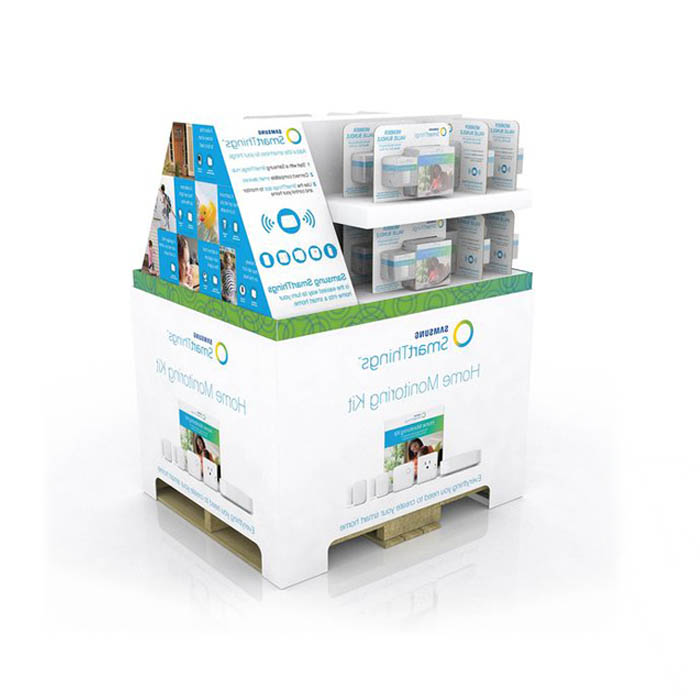 Corrugated Full Pallet Phone Accessories Display Rack for Costco