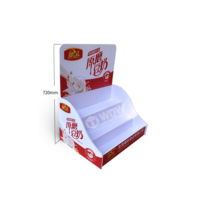 Plastic Product Display for Creative Beverage and 3-Tier Countertop Display Stand
