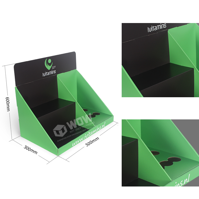 Custom Store Displays for Vitamins Featuring Cardboard Countertop Displays for Effective Merchandising
