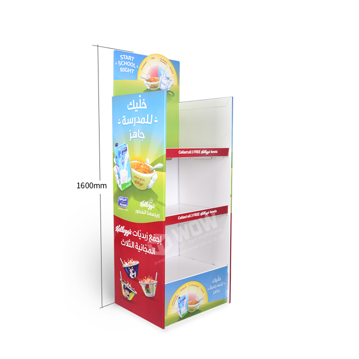 Custom Cardboard End Cap Retail Cookie Display for Store Displays