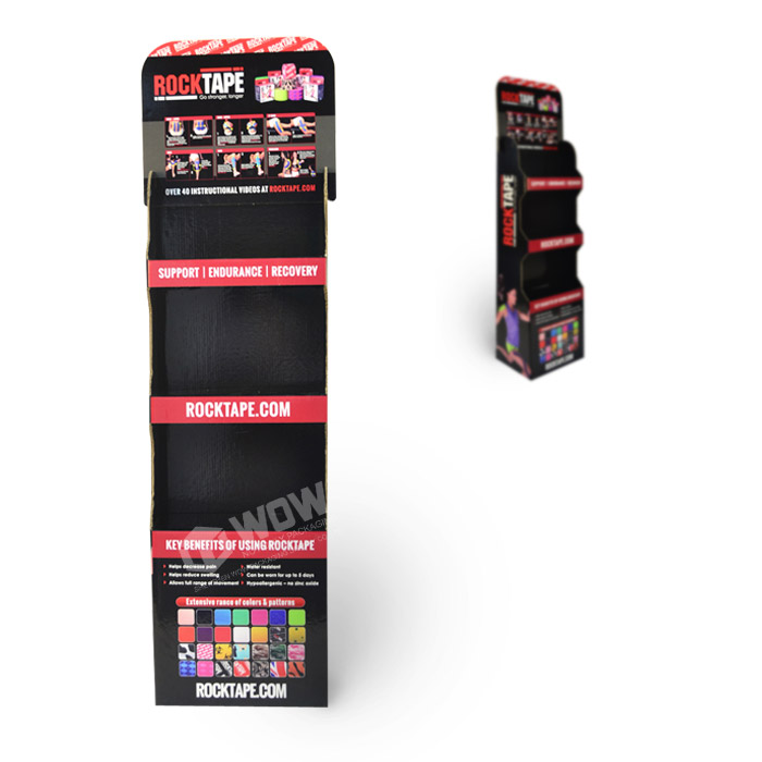Cardboard Pharmacy Point of Sale Floor Display Stands Racks
