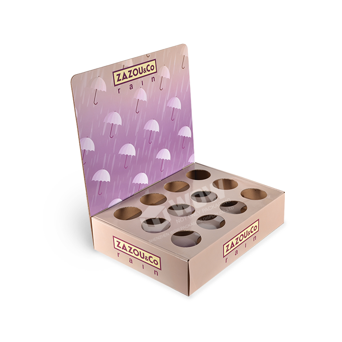 Table Top Carton Display Stand for Retail Umbrella Displays