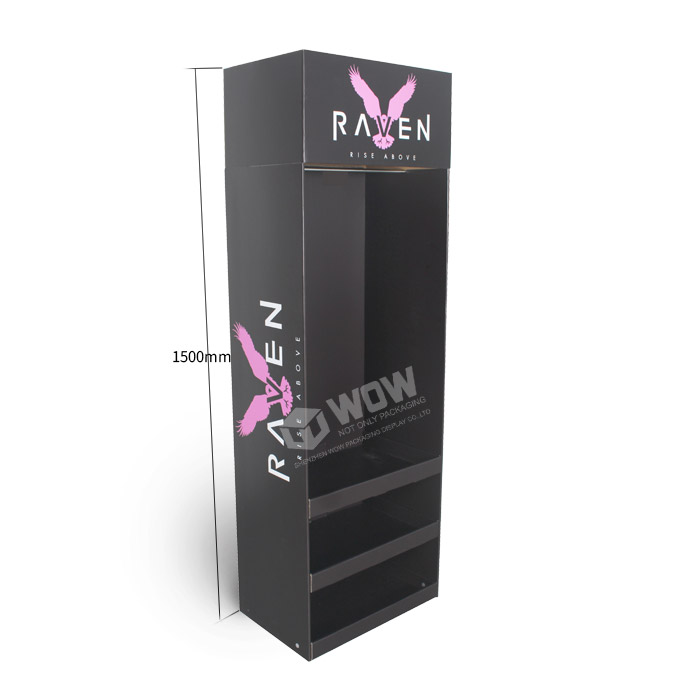 Custom Cardboard Floor Display for Shirt POP Visual Merchandising