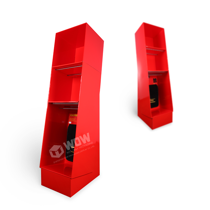 Tiered Cardboard Display Stand for Tee Shirt Rack in China