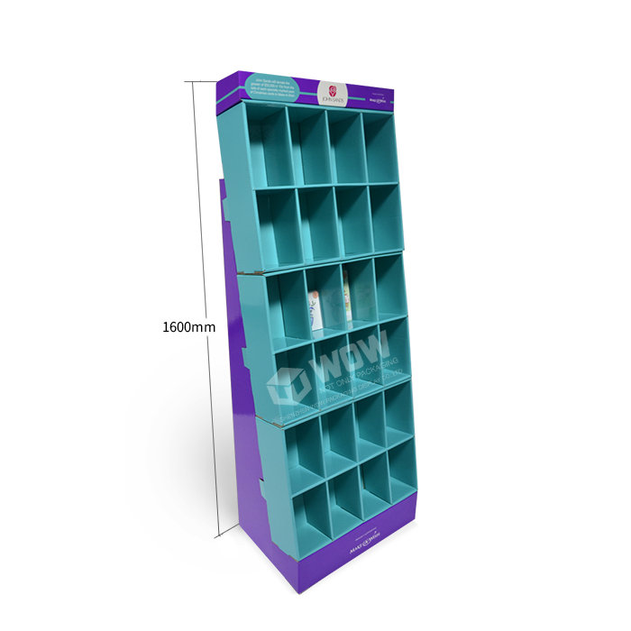 Custom Cardboard Floor Book Display Stands with Point of Sale Material