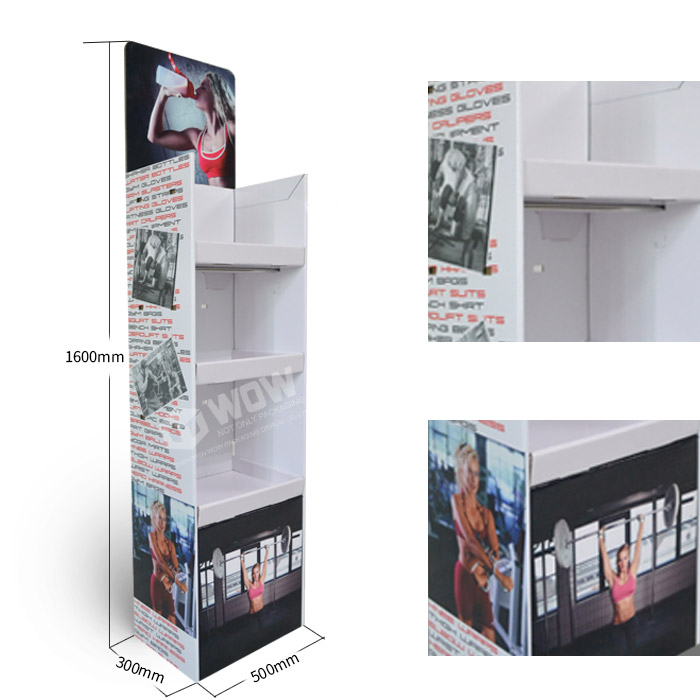 Custom Cardboard Floor Displays for Shaker Bottle POP Display Solutions