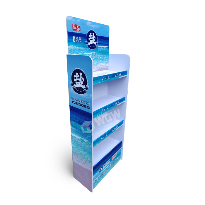 Retail Floor PVC Display Stand for Salt and Pepper