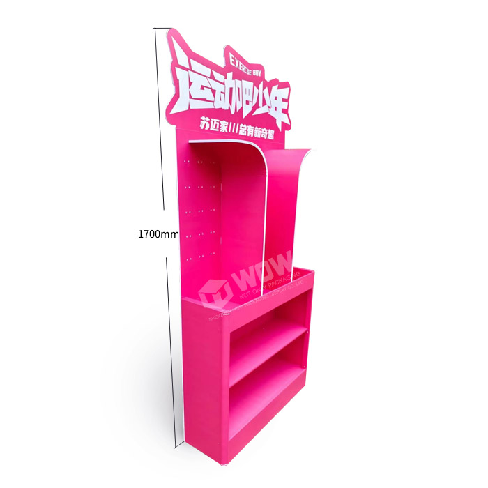 Toy Display Shelf Featuring Hang Sell Display and Spot Color Display with PVC Display Stand