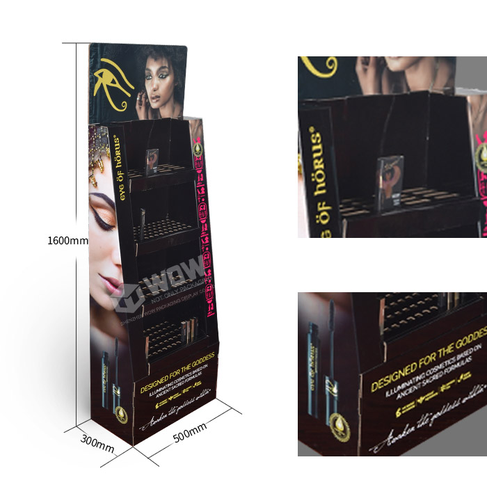 Cardboard Floor Display Stands for Retail Lip Balm POP Display