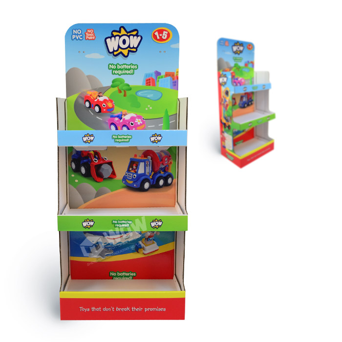 3-Tier POS Cardboard Toy Display Stands