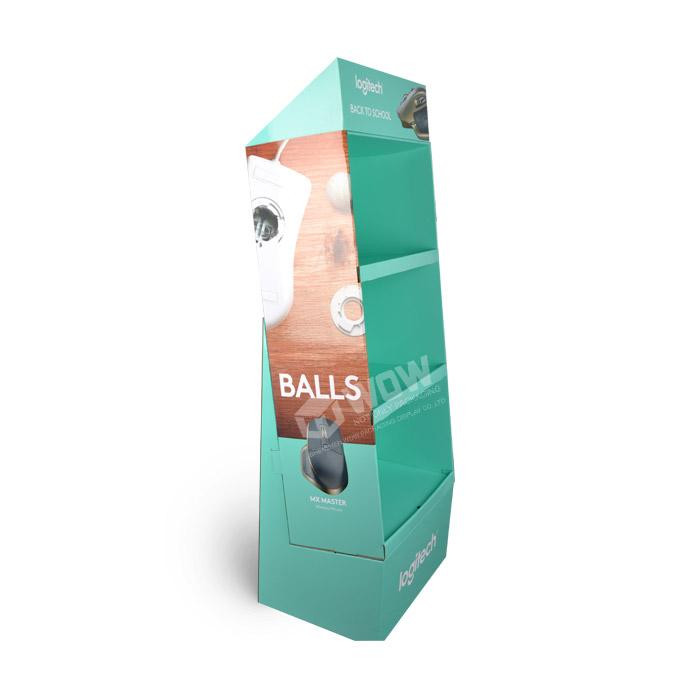 Point of Purchase Cardboard Floor Display for Logitech Mouse