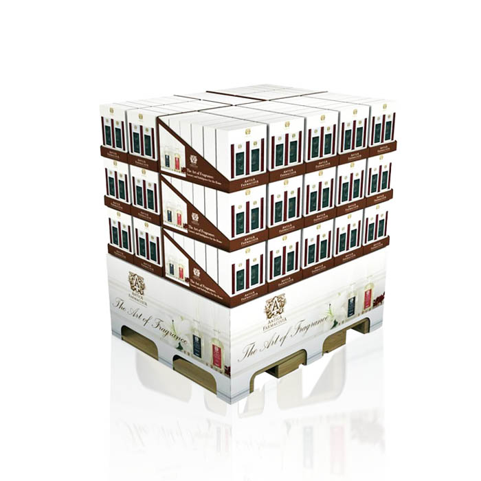 Folding Cardboard Wine Bottle Display with PDQ Pallet for Sam's Club