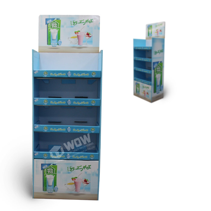 Freestanding Metal Store POP Floor Stand Display Rack for Soda