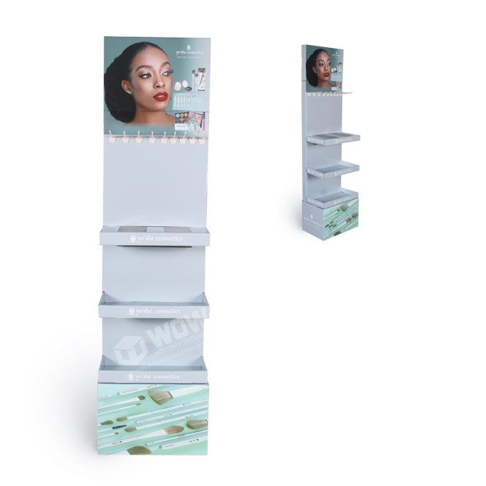 Creative Point of Sale Display with Cardboard Floor Stand by Cosmetic Display Stand Manufacturers