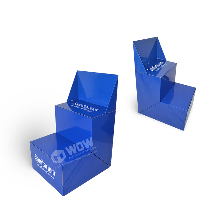 Countertop Cardboard Step Display Racks for Hardware Stores