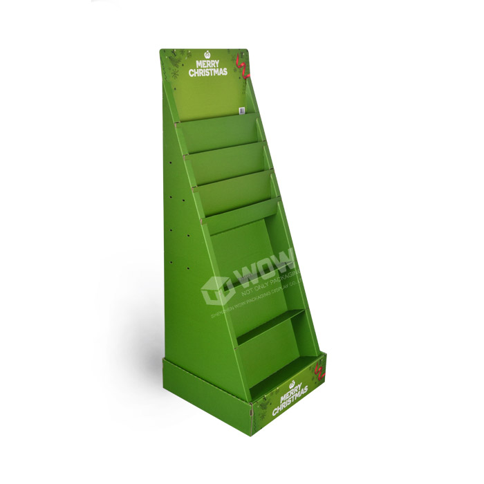 Cardboard Tiered POP Display Stand for Greeting Cards in Retail