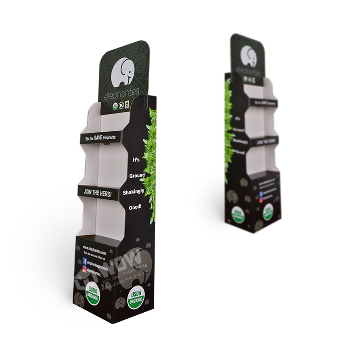Cardboard Stands Display for Tea Bag Racks Featuring Floor Displays and China Display Racks