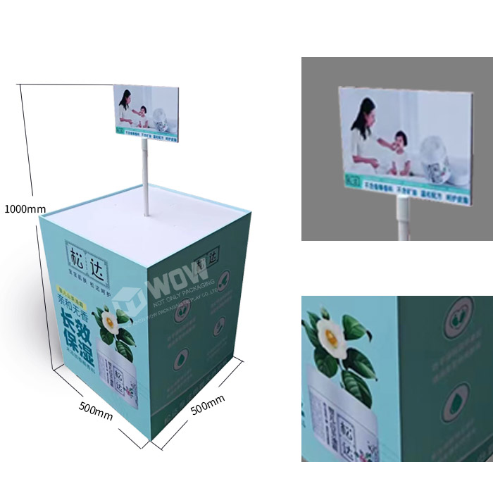 FMCG Display Rack with Dump Bins for Retail Stores and Point of Purchase POP Foam Board Display