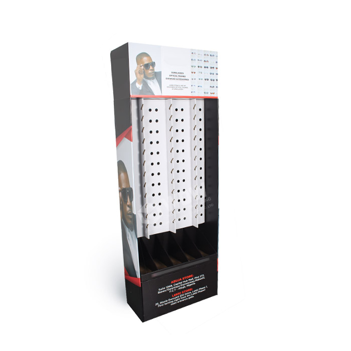 Printed Cardboard Floor Stand Display for Sunglasses