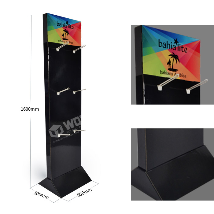 Point of Sale Flip Flop Display Stands with Folding Carton Design