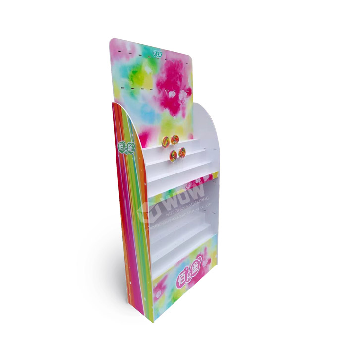 Exhibidores de mercancía personalizados para exhibidores de paletas con estantes de exhibición de piso y estantes de exhibición de PVC