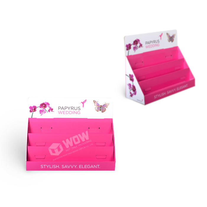 Countertop Greeting Card Display with Cardboard Table Top Stand
