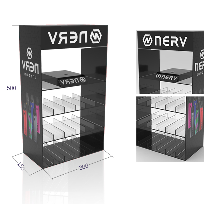 Table Acrylic Stand for Vaping Display and Counter Purchases