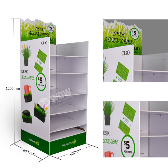 Cardboard Endcap Carpet Display Rack with Material POP Solutions